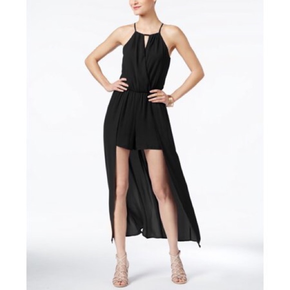 NWOT Thalia Sodi black high low romper